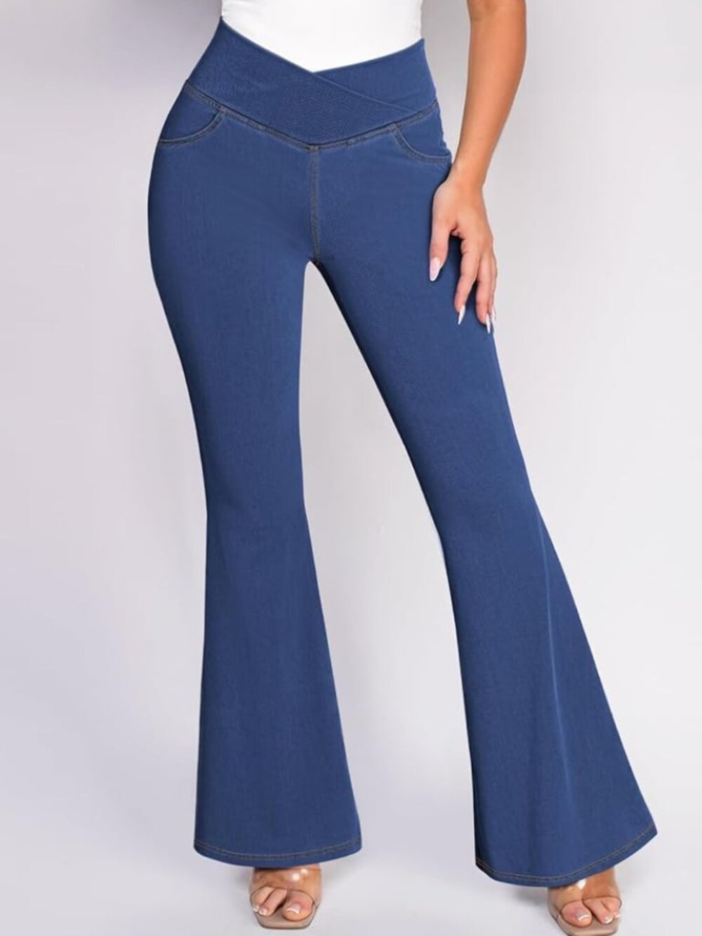 Pink Queen Bell Bottom Jeans